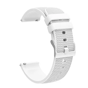 Universal silicone strap 22mm, white 4