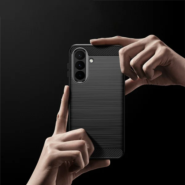 Силиконов калъф Carbon Fibre Brushed за Samsung Galaxy A27 5G, черен 3
