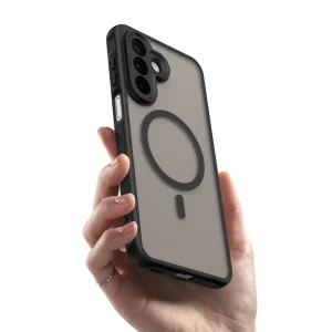 Shockproof case MagSF Matte for Samsung Galaxy A27, black 3