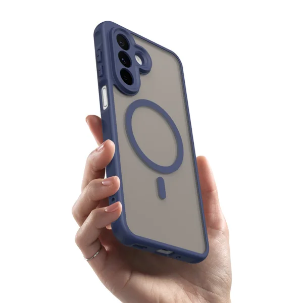 Shockproof Case MagSF Matte for Samsung Galaxy A27, blue 3