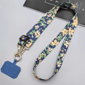 Universal phone strap 33.5-60cm, blue-yellow 3