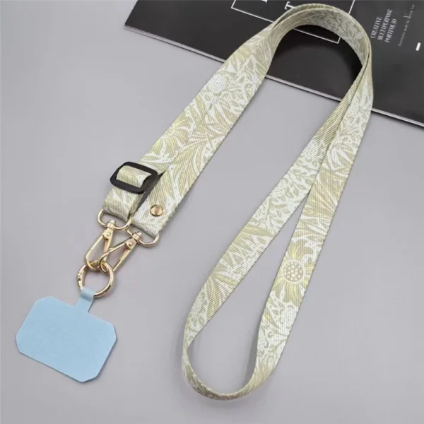 Universal phone lanyard 33.5-60cm, yellow 3