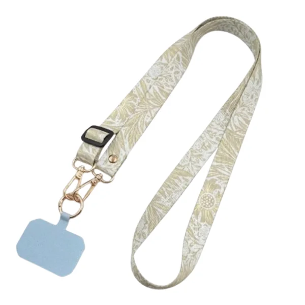 Universal phone lanyard 33.5-60cm, yellow 1