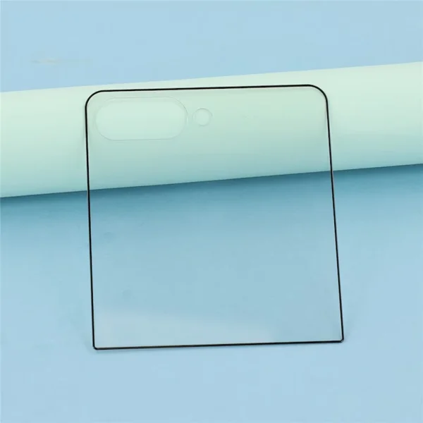 Tempered glass protector for outer screen of Samsung Galaxy Z Flip8, black 3