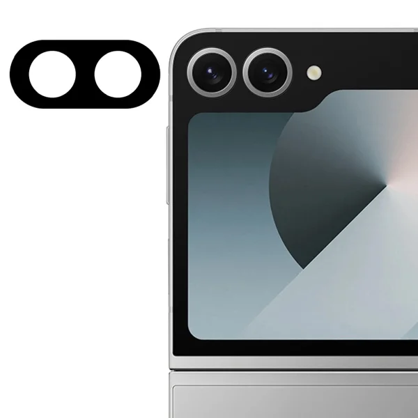 Стъклен Протектор за камера 5D за Samsung Galaxy Z Flip8, черен 1