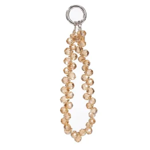 Универсална връзка за телефон 14cm Crystal Bead Clear, златен
