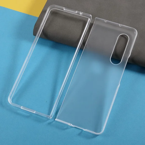 360 Градуса Пластмасов Калъф за Samsung Galaxy Z Fold 3 5G, Прозрачен 4