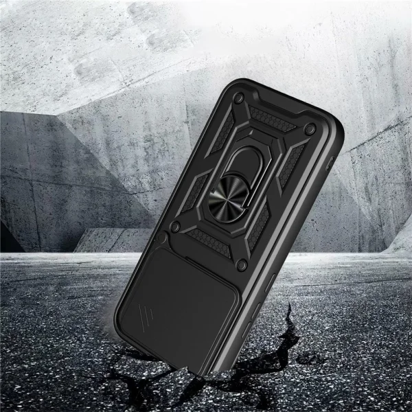 Удароустойчив калъф Hybrid Slide Camera за Xiaomi 17T Pro, черен 4