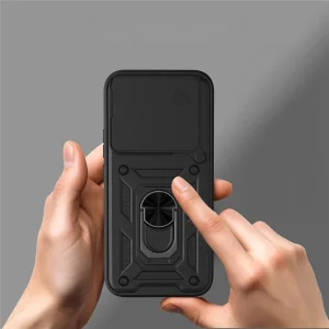Удароустойчив калъф Hybrid Slide Camera за Xiaomi 17T Pro, черен 5