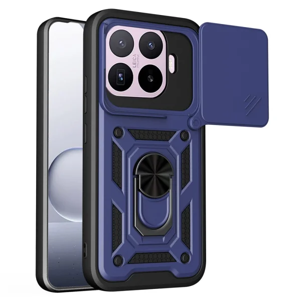 Shockproof Hybrid Slide Camera Case for Xiaomi 17T, blue 1