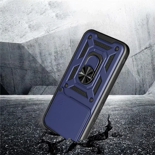 Shockproof Hybrid Slide Camera Case for Xiaomi 17T, blue 4