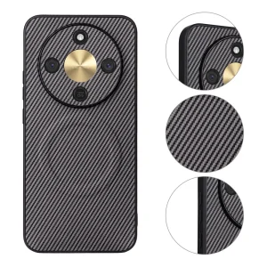 Калъф MagSF Carbon Texture Leather за Honor Magic8 Lite, сив 3