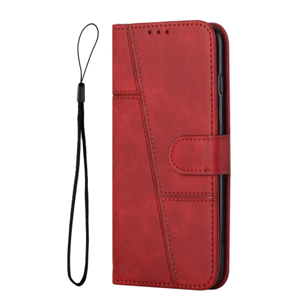 Калъф тефтер Foldable Stand Wallet за Honor Magic8 Lite, червен 2
