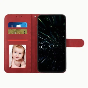 Калъф тефтер Foldable Stand Wallet за Honor Magic8 Lite, червен 5