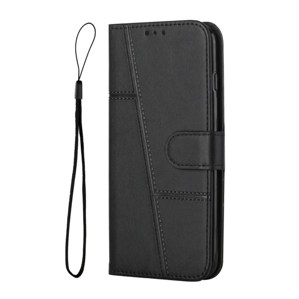 Калъф тефтер Foldable Stand Wallet за Honor Magic8 Lite, черен 2
