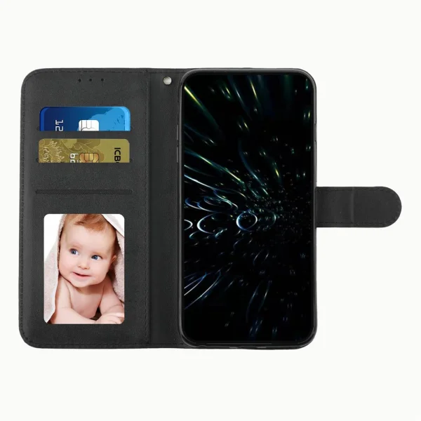 Калъф тефтер Foldable Stand Wallet за Honor Magic8 Lite, черен 4