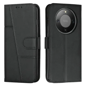 Калъф тефтер Foldable Stand Wallet за Honor Magic8 Lite, черен