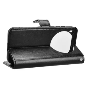 Crazy Horse Flip Case for Vivo X300 Pro 5G, black 4