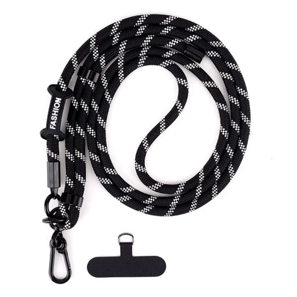 Universal phone strap, black and white 1