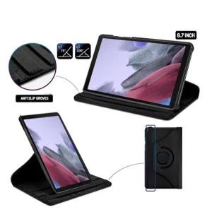 360° Stand Flip Leather Case for Samsung Galaxy A7 Lite 8.7-inch T220 / T225, Black 4