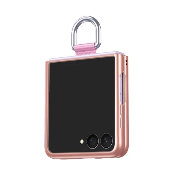 Калъф Skin Feel Ring Holder за Samsung Galaxy Z Flip8, розов 1