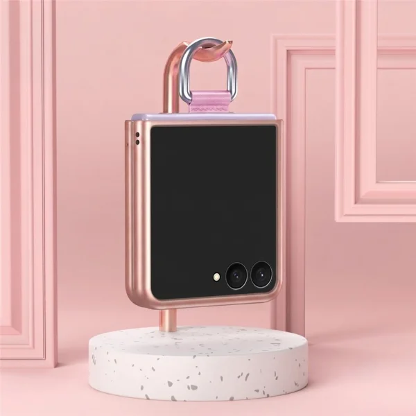 Калъф Skin Feel Ring Holder за Samsung Galaxy Z Flip8, розов 3