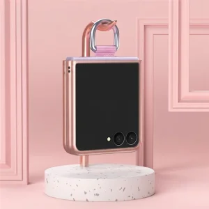 Калъф Skin Feel Ring Holder за Samsung Galaxy Z Flip8, розов 3