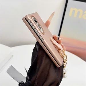 Калъф за Samsung Galaxy Z Fold8 с перлена висулка, розов 3