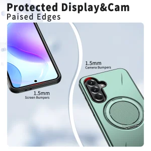 Удароустойчив калъф Magnetic Kickstand за Samsung Galaxy А27, зелен 3