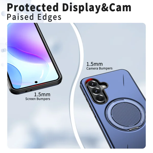 Shockproof case Magnetic Kickstand for Samsung Galaxy А27, blue 3