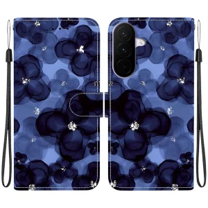 Калъф тефтер Samsung Galaxy A27 5G, сини цветя 3