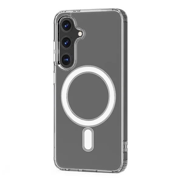 MagSafe Compatible Case for Samsung Galaxy S25, Transparent 2