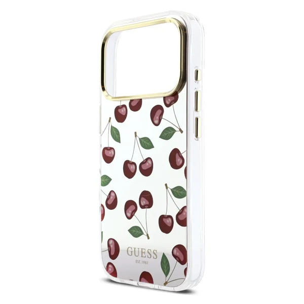 Калъф GUESS PC/TPU Mirror Glitter Cherry, съвместим с MagSafe Case за Iphone 18 Pro Max (GUHMP17X5HMRCGEG), череши 5