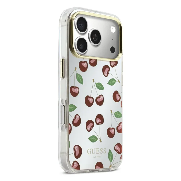 Калъф GUESS PC/TPU Mirror Glitter Cherry, съвместим с MagSafe Case за Iphone 18 Pro Max (GUHMP17X5HMRCGEG), череши 4