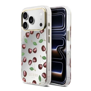 Калъф GUESS PC/TPU Mirror Glitter Cherry, съвместим с MagSafe Case за Iphone 18 Pro Max (GUHMP17X5HMRCGEG), череши