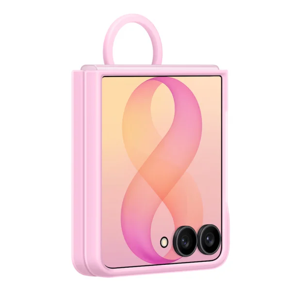 Калъф Samsung Silicone Magnetic Cover, съвместим с Magsafe with Ring за Galaxy Z Flip 8 (EF-EF776CVE), розов 2