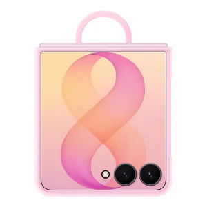 Калъф Samsung Silicone Magnetic Cover, съвместим с Magsafe with Ring за Galaxy Z Flip 8 (EF-EF776CVE), розов