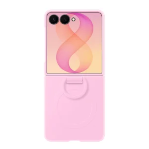 Калъф Samsung Silicone Magnetic Cover, съвместим с Magsafe with Ring за Galaxy Z Flip 8 (EF-EF776CVE), розов 3