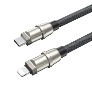 Кабел с връзка BWOO Lanyard Cable USB-C към Lightning, 0.3m, 27W, черен