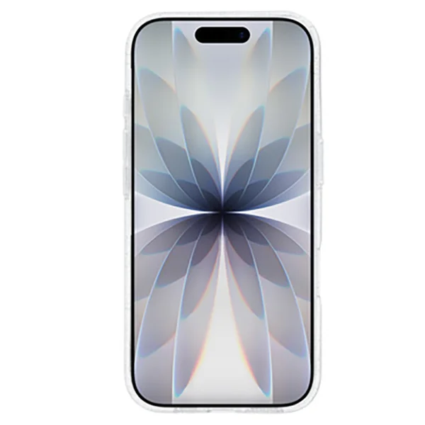 Glitter case, compatible with Magsafe for iPhone 17, transparent 3