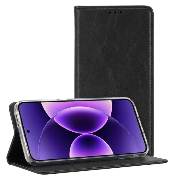 Тефтер Magnetic Book Case за Xiaomi 17, черен 2