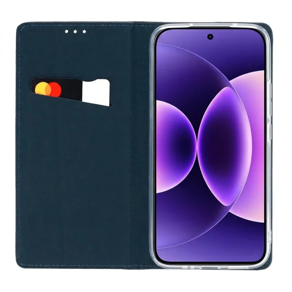Тефтер Magnetic Book Case за Xiaomi 17, син 3