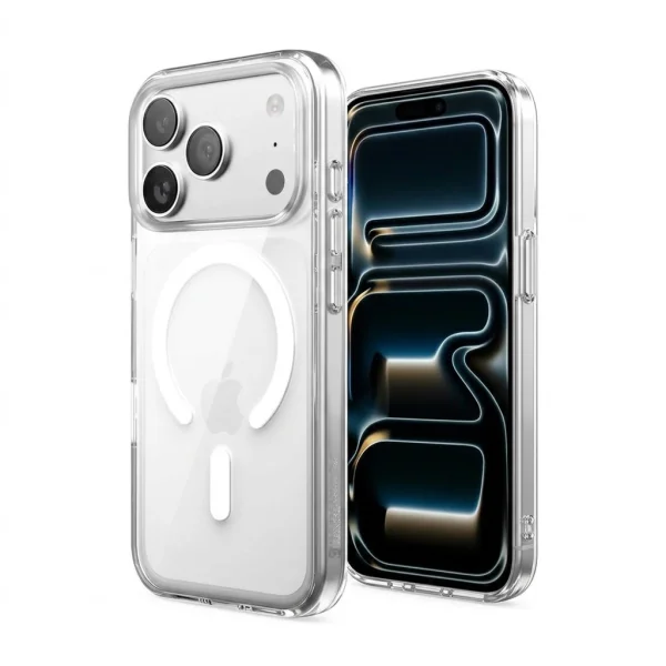 Case Mag Cover MagSF, compatible with Magsafe for Iphone 18 Pro Max, transparent 1