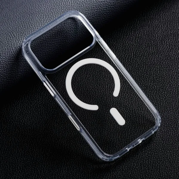 Case Forcell F-Protect Clear Case MagSF, compatible with Magsafe for iPhone 18 Pro, transparent 4