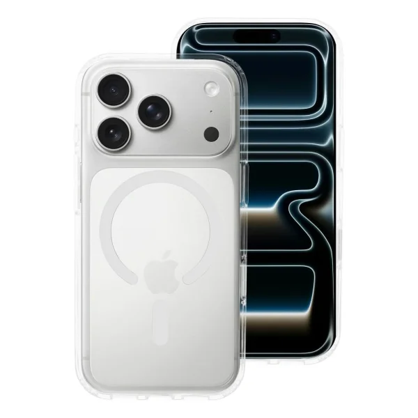 Case Forcell F-Protect Clear Case MagSF, compatible with Magsafe for iPhone 18 Pro, transparent 1