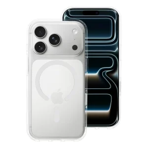Калъф Forcell F-Protect Clear Case MagSF, съвместим с Magsafe за iPhone 18 Pro, прозрачен