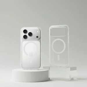 Case Forcell F-Protect Clear Case MagSF, compatible with Magsafe for iPhone 18 Pro, transparent 3