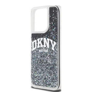 DKNY Liquid Glitter Arch Logo Case for iPhone 15 Pro, black 4
