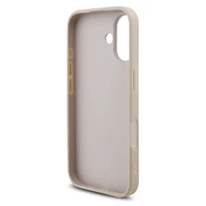 Guess PU 4G Metal Logo Strap Case for iPhone 17, pink 5