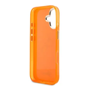 Калъф Guess IML 4G Script Metal Logo за iPhone 17, оранжев 6